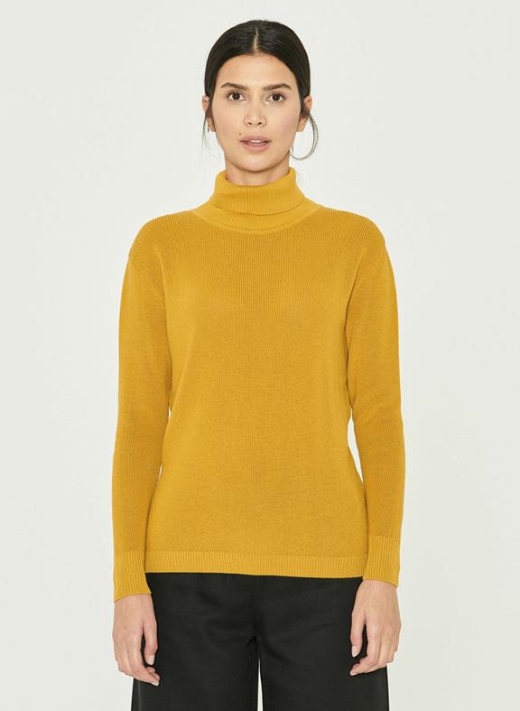 Turtleneck Sweater Dark Yellow 1