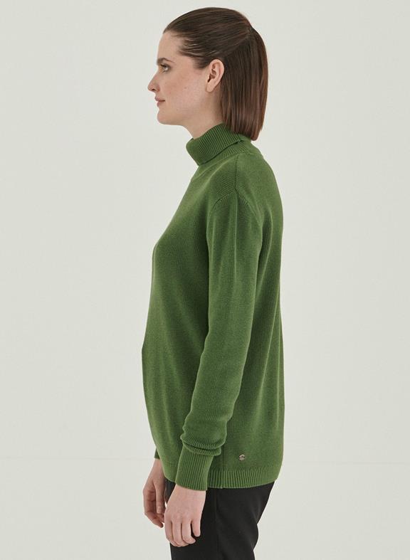 Turtleneck Sweater Dark Green 3