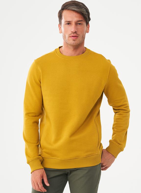 Sweatshirt Donkergeel van Shop Like You Give a Damn