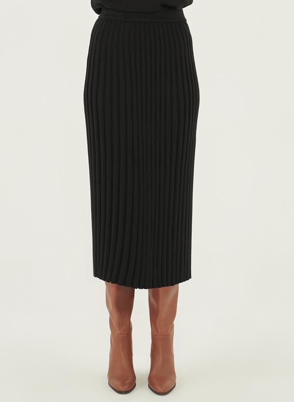 Knitted Maxi Skirt Black from Shop Like You Give a Damn