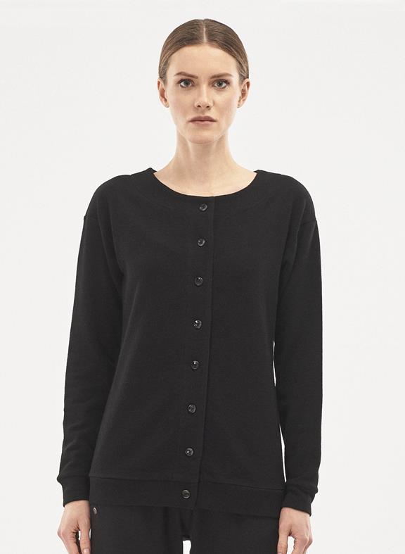 Jersey Cardigan Black from Shop Like You Give a Damn