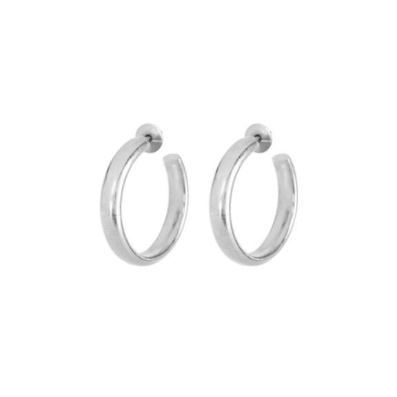 Earrings Hoops Silver  1