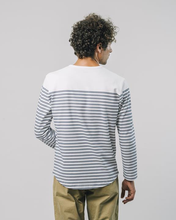 Gestreept Long-Sleeved T-Shirt - Wit 7