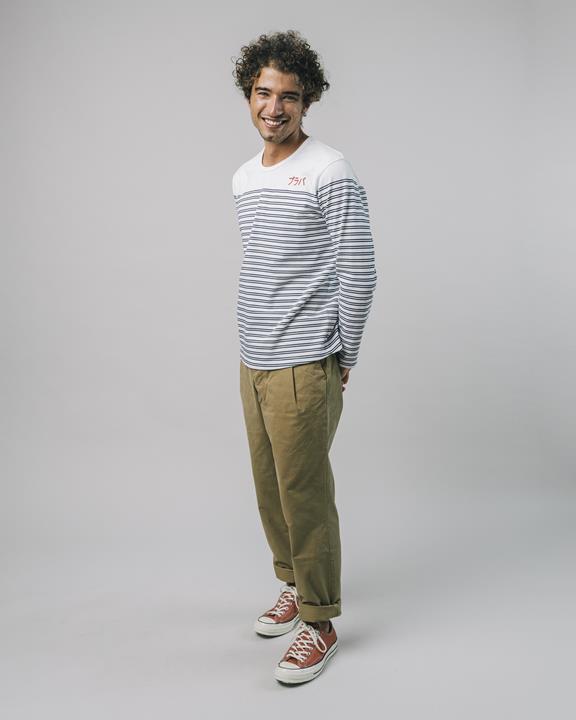  Long-Sleeved T-Shirt - Stripe White 8