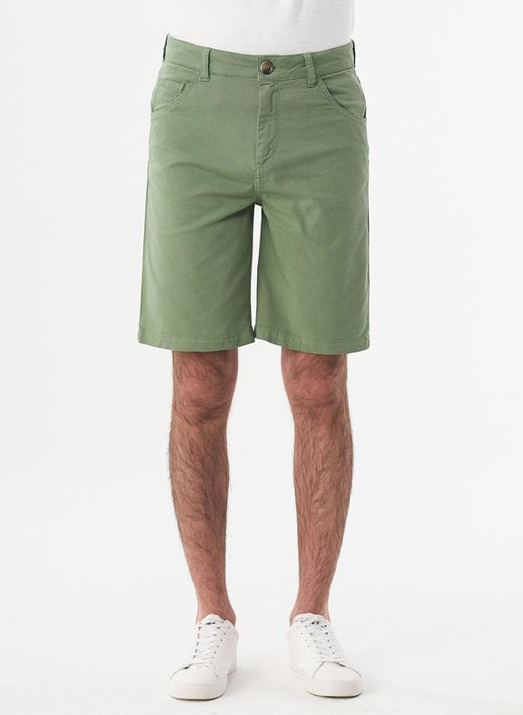 Five-Pocket Shorts Green 1