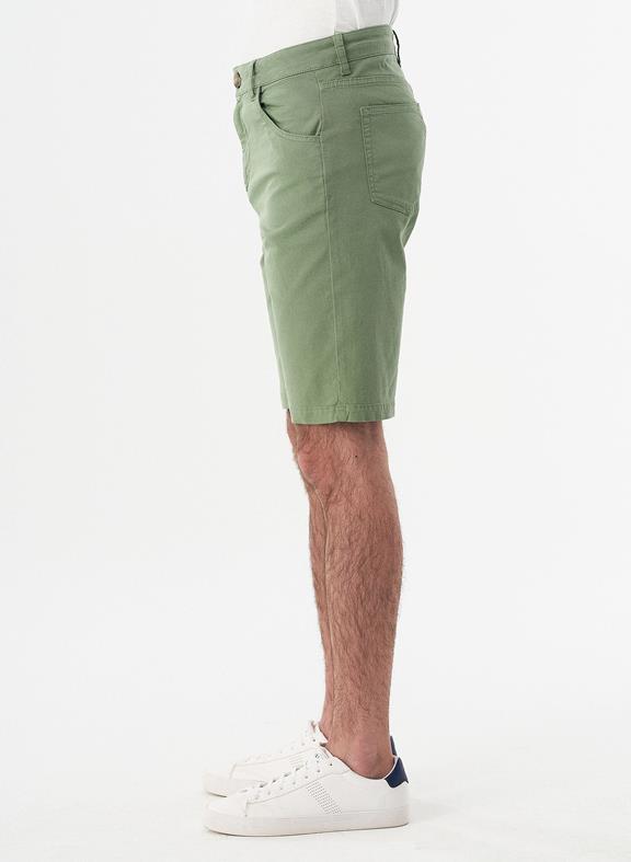 Five-Pocket Shorts Green 4