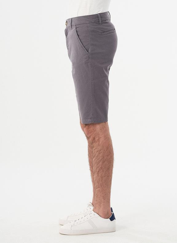 Skinny Chino Shorts Dark Grey 4