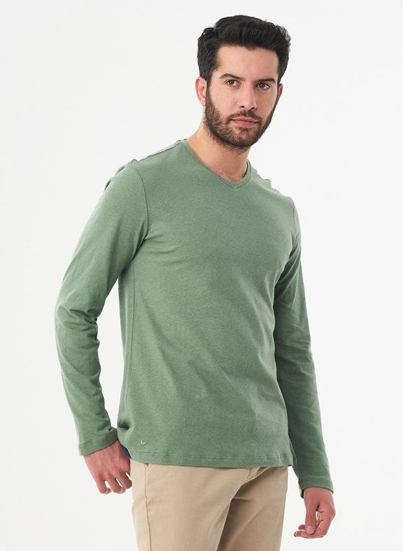 Lange Mouwen Shirt Groen 3