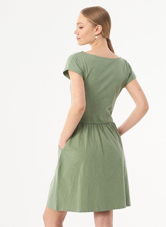 Slub Jersey Dress Fern Green 2
