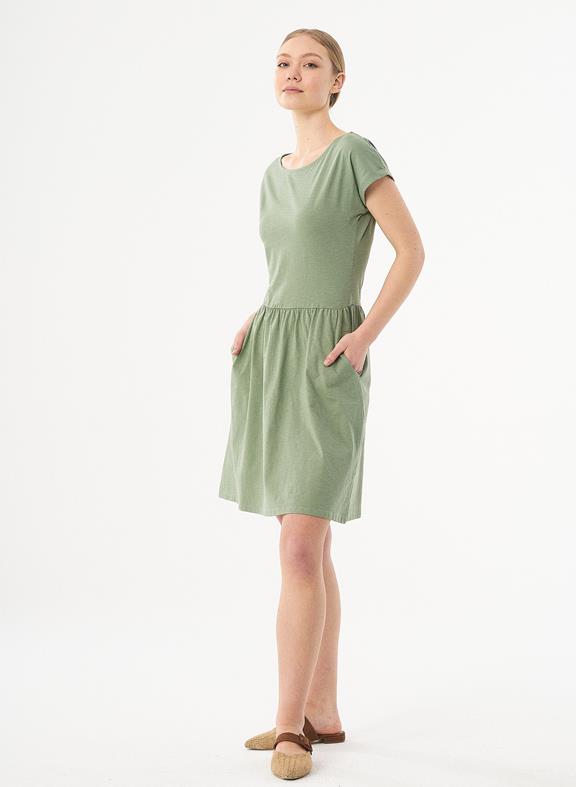 Slub Jersey Dress Fern Green 4