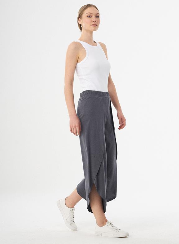 Wide Jersey Pants Dark Grey from Shop Like You Give a Damn