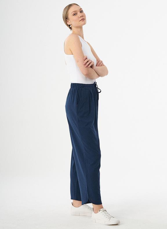 Loose Jersey Pants Dark Blue from Shop Like You Give a Damn