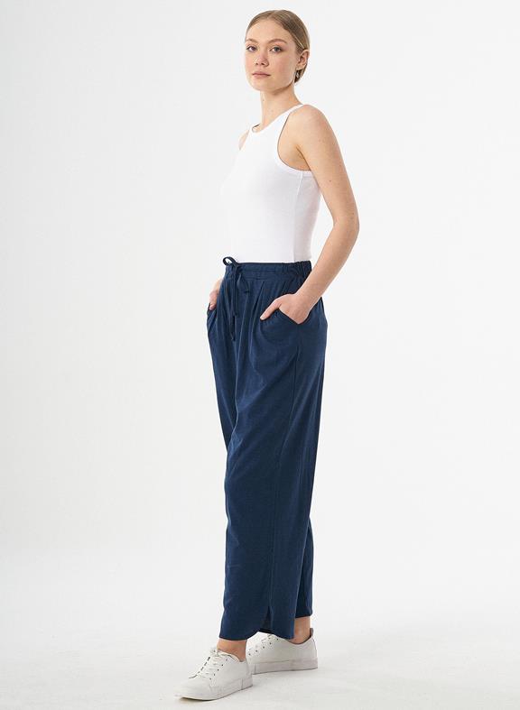 Loose Jersey Pants Dark Blue from Shop Like You Give a Damn