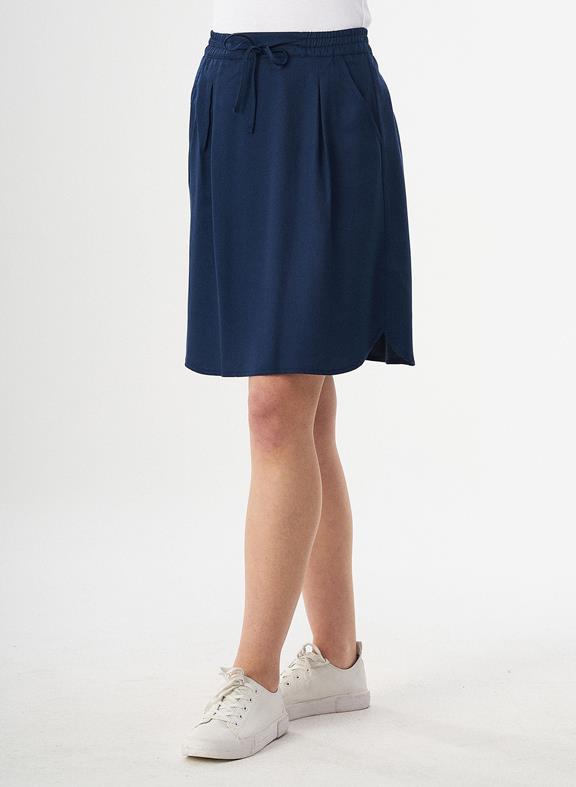 Skirt With Drawstring Navy via Shop Like You Give a Damn
