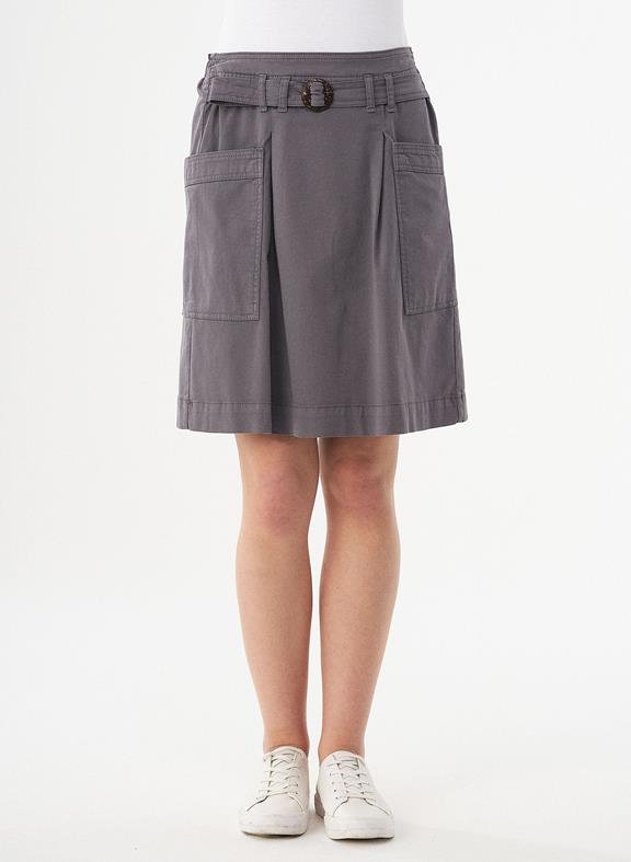 Miniskirt Belt And Buckle Dark Grey via Shop Like You Give a Damn