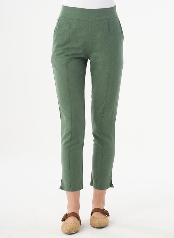 Trousers Linen Mix Green 2