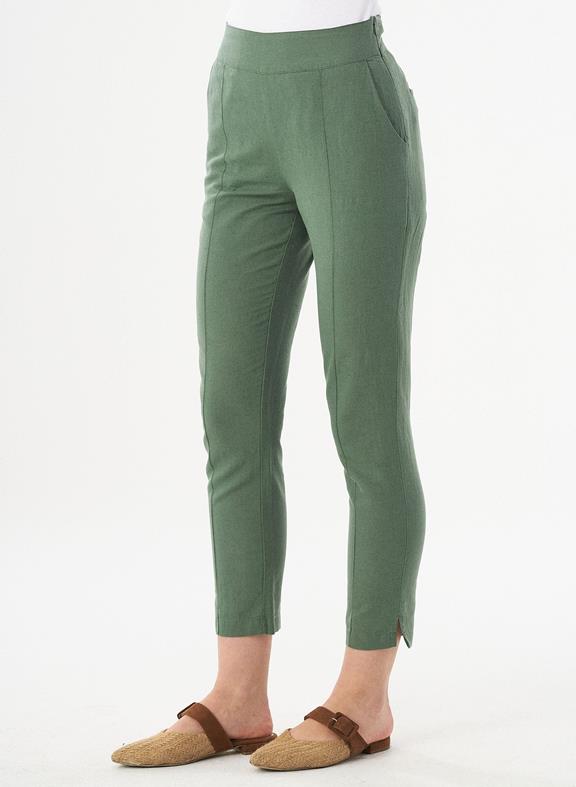 Trousers Linen Mix Green 3