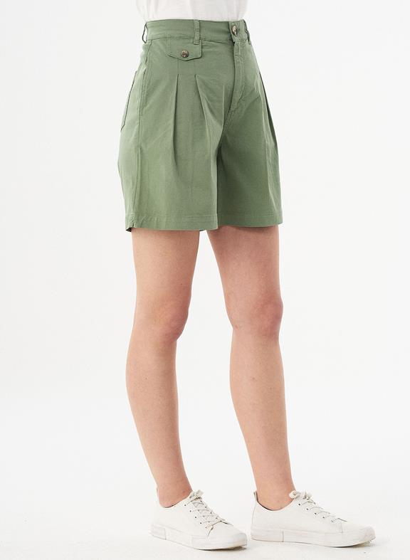 Shorts Aus Bio-Baumwolle Grün 3