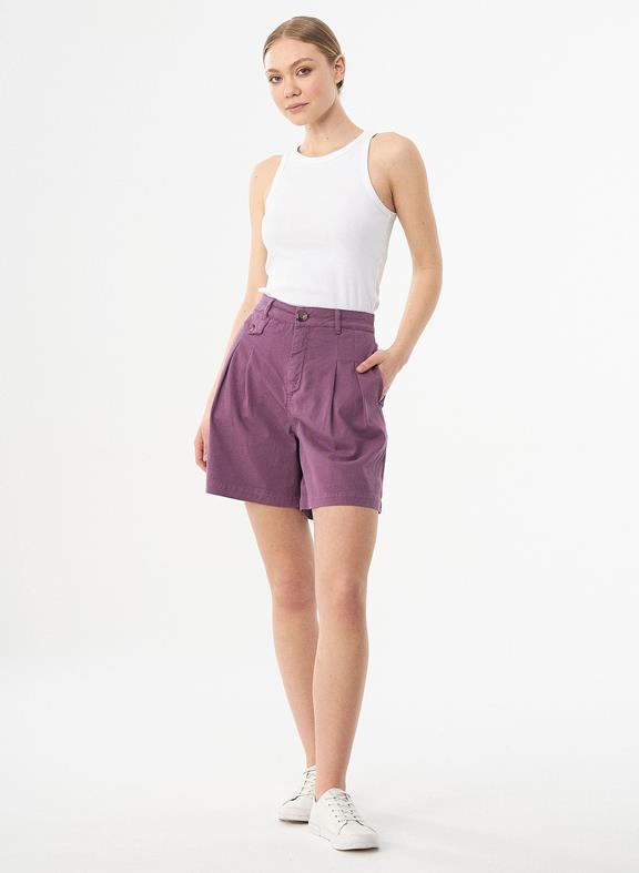 Organic Cotton Shorts Purple 1