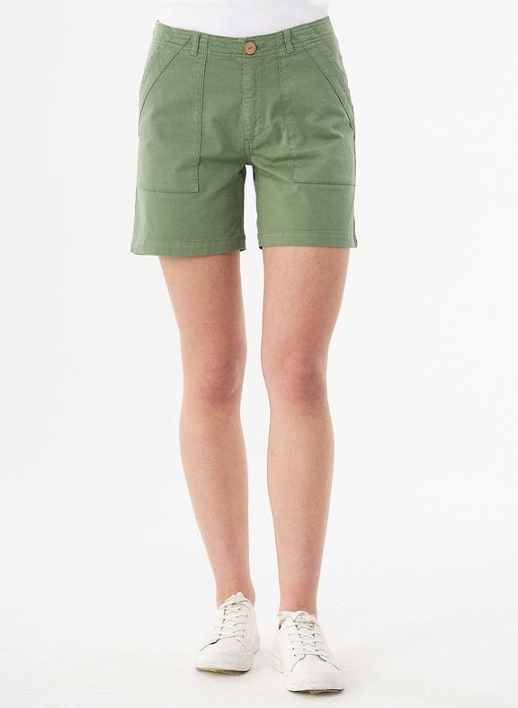 Organic Cotton Shorts Green 1