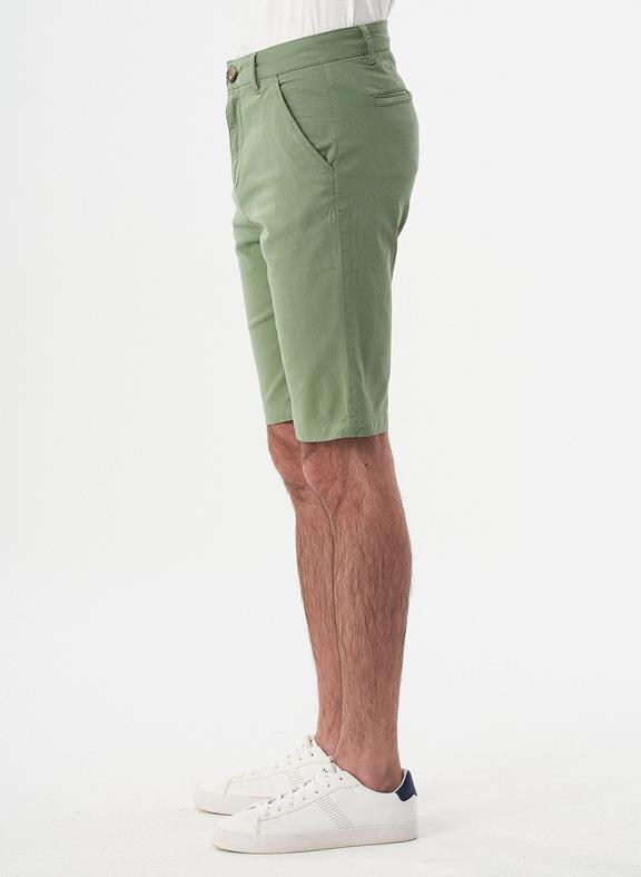 Chino-Shorts Bio-Baumwolle Grün 4