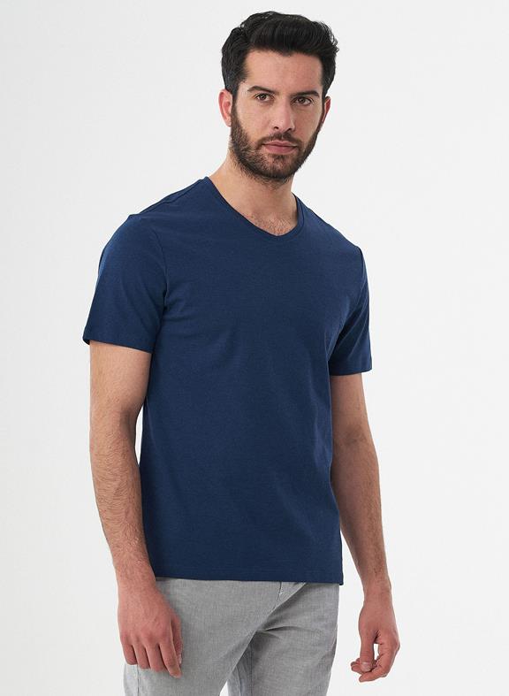 Basic T-shirt Organic Cotton Blue 1