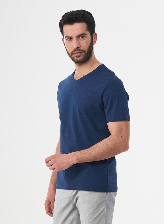 Basic T-shirt Organic Cotton Blue 3