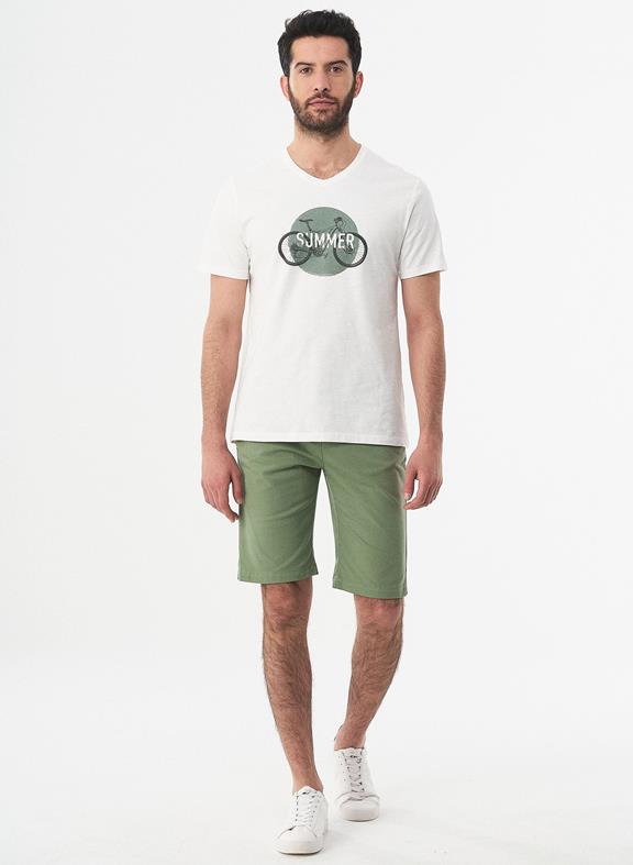 T-Shirt Biologisch Katoen Fiets Wit from Shop Like You Give a Damn