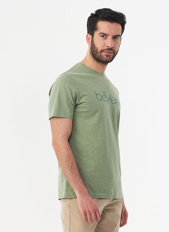T-Shirt Fahrrad Grün Aus Bio-Baumwolle 3
