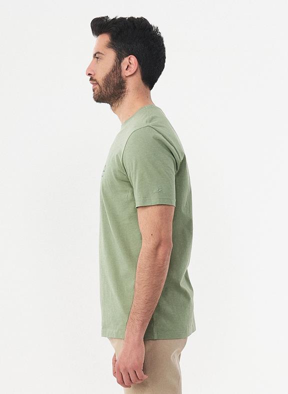 T-Shirt Biologisch Katoen Fiets Groen from Shop Like You Give a Damn