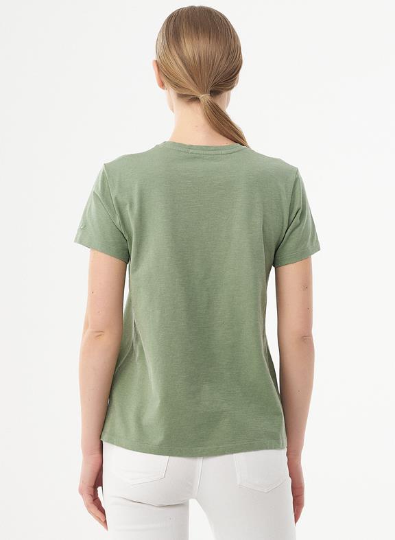 T-Shirt Bloemenprint Groen 4