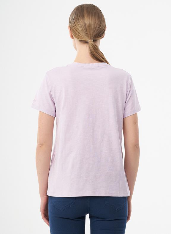 T-Shirt Turtle Print Light Purple 4