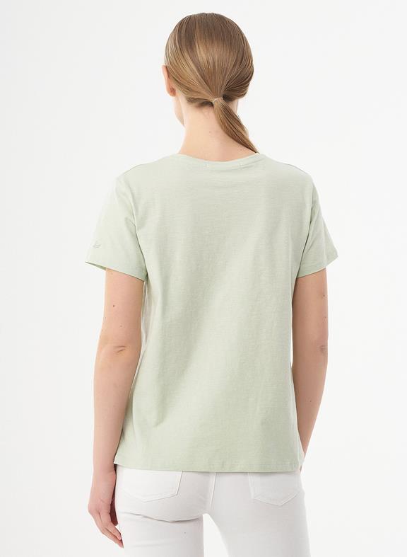 T-Shirt Turtle Print Light Green 3