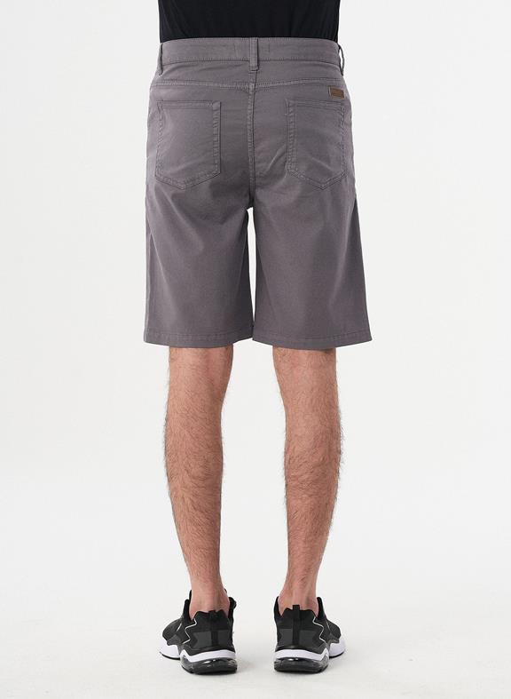 Gray Five-Pocket Shorts 2