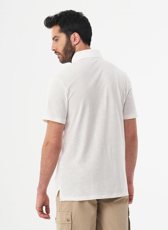Polo Shirt With Chest Pocket White 4