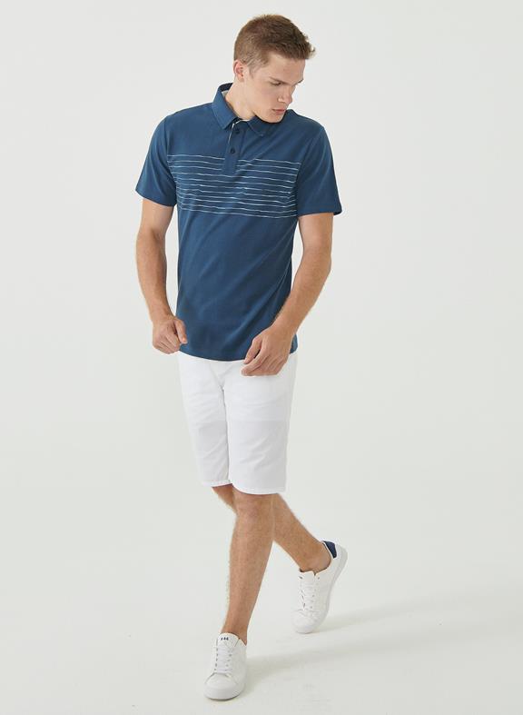 Polo Shirt Lines Navy 2