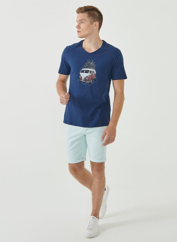 T-Shirt California Donkerblauw 2