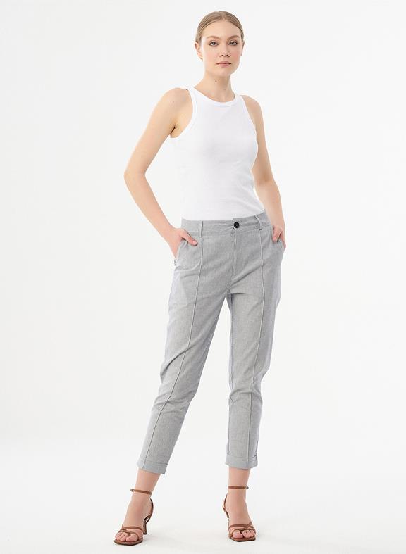 Tapered Pants Light Gray 1