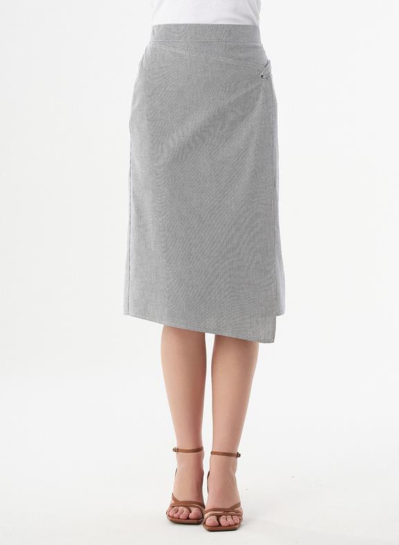 Skirt Wrap Look Light Gray 2