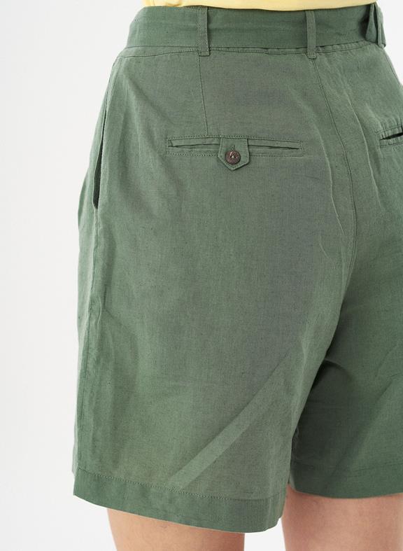 Shorts Tie Belt Green 2