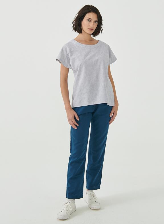 Blouse Top Lichtgrijs from Shop Like You Give a Damn