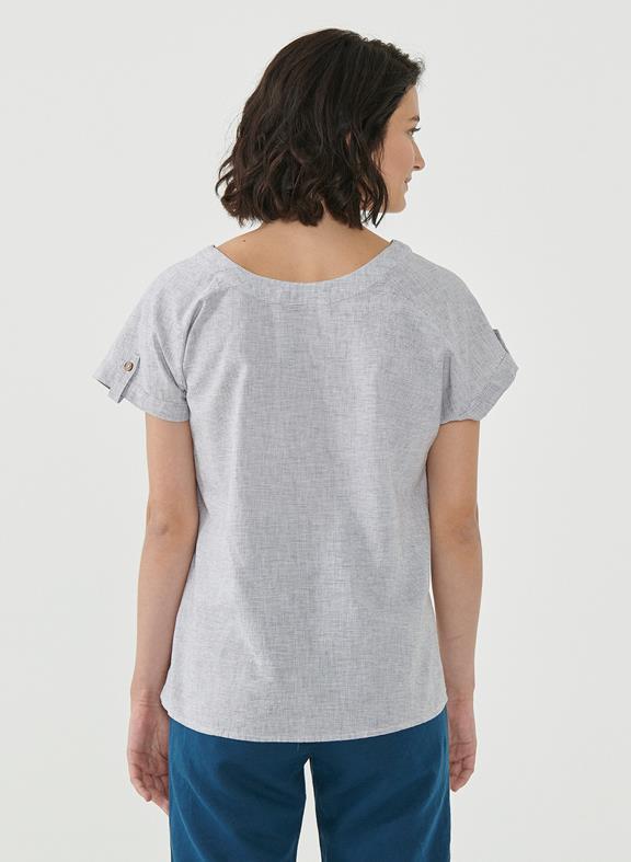 Blouse Top Lichtgrijs from Shop Like You Give a Damn