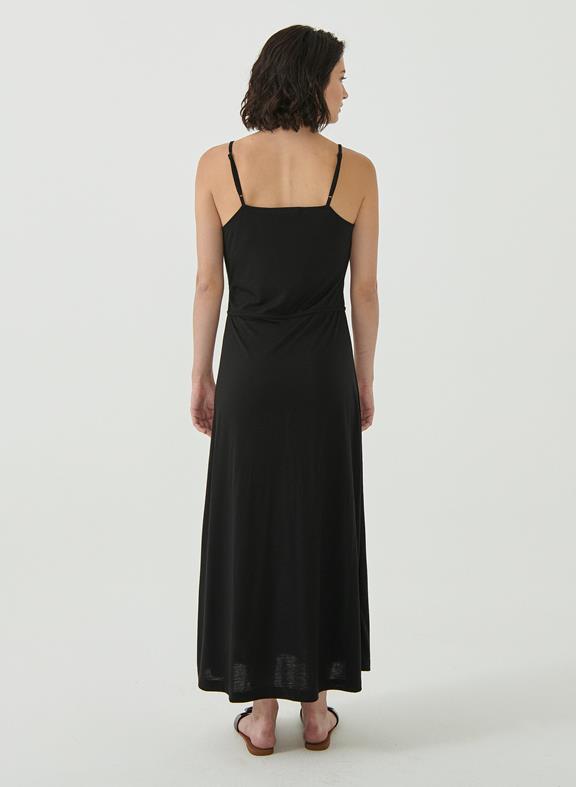 Jersey Wrap Dress Black 4