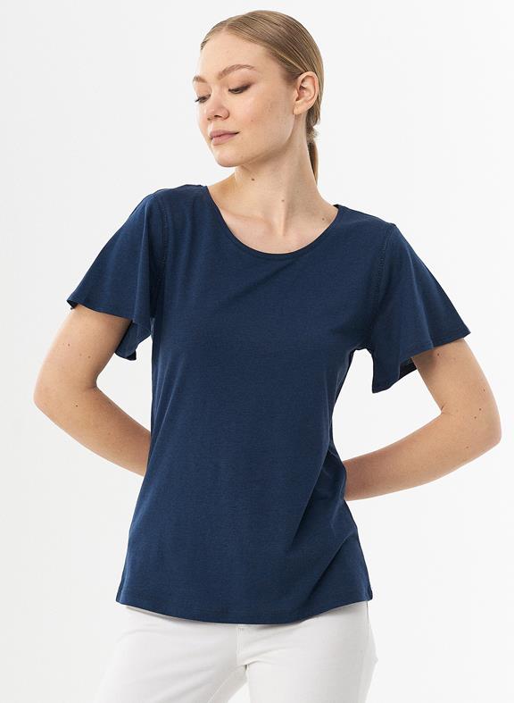 T-Shirt Butterfly Sleeve Navy from Shop Like You Give a Damn