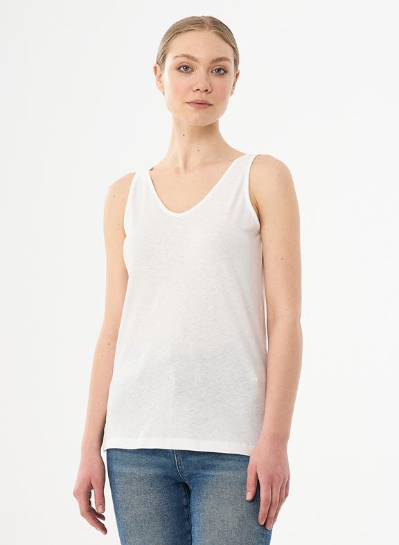 Sleeveless Top Off White from Shop Like You Give a Damn