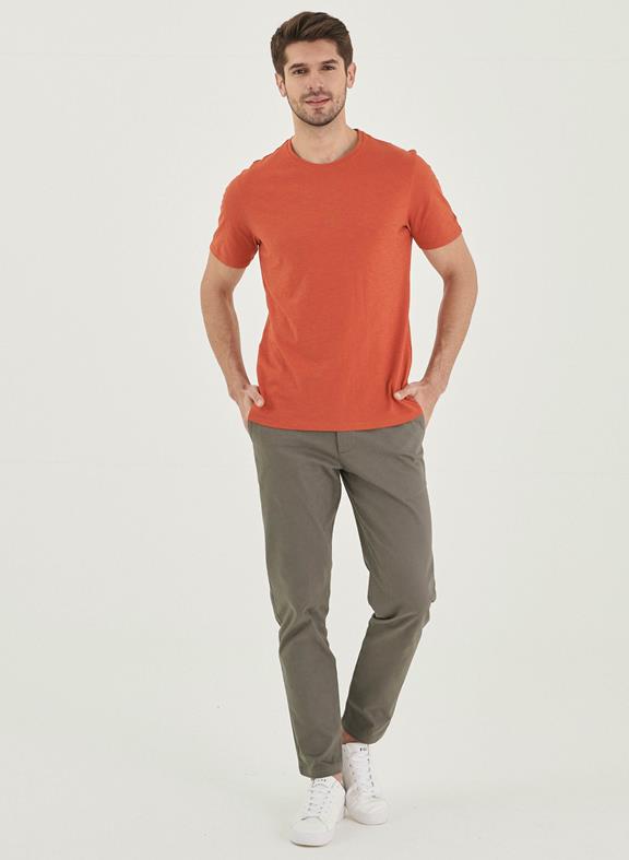 Basic T-shirt Organic Cotton Orange 2