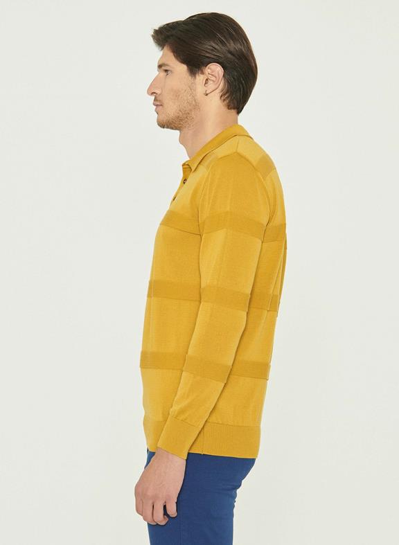 Polo Long Sleeves Organic Cotton Yellow 3