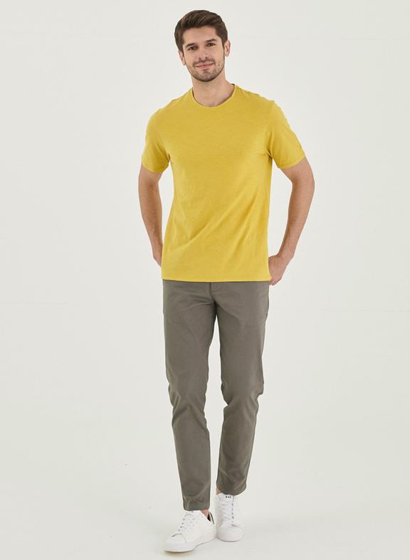 Basic T-shirt Organic Cotton Yellow 2