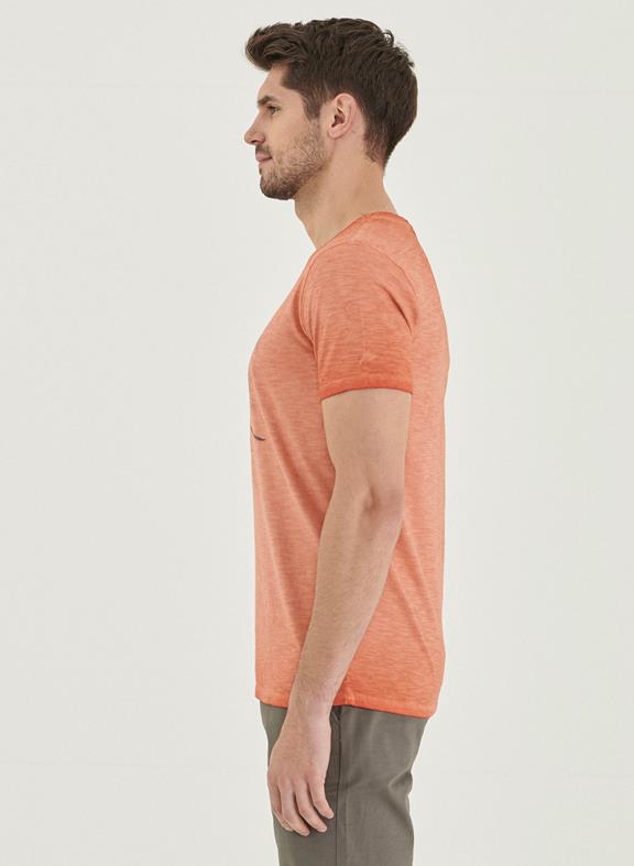 T-Shirt Organic Cotton Print Orange 3