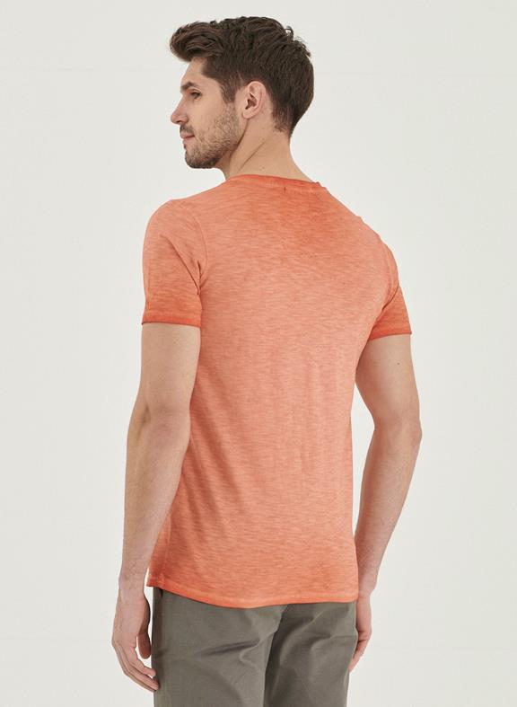 T-Shirt Organic Cotton Print Orange 4